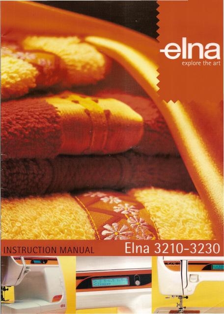 Elna 3210-3230 Sewing Machine Instruction Manual