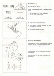 Elna 3210-3230 Sewing Machine Instruction Manual