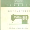 Kenmore 158.1303 Sewing Machine Instruction Manual