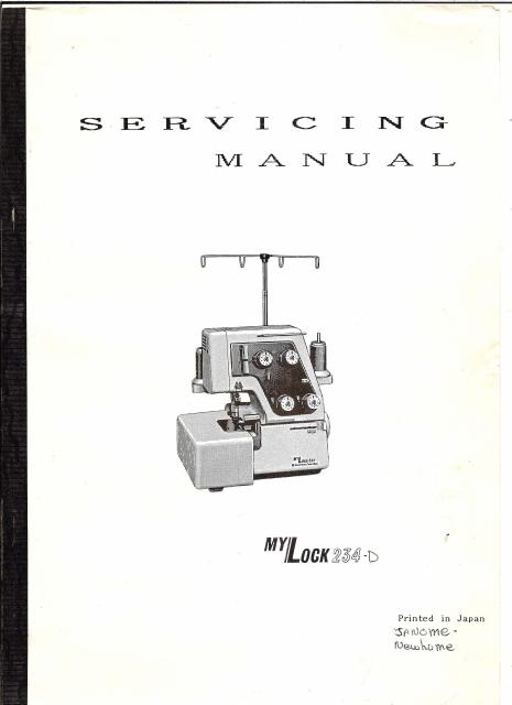 Mylock 234 Sewing Machine Service Manual
