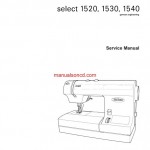 Pfaff 1520-1530-1540 Sewing Machine Service Manual
