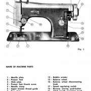 Necchi 510 Lelia Sewing Machine Instruction Manual