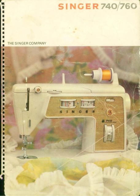 Singer 740 Sewing Machine Instruction Manual