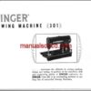 Singer 301-301A Sewing Machine Instruction Owners Manual