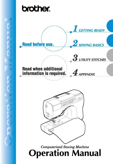 Brother CS-8060 Sewing Machine Instruction Manual