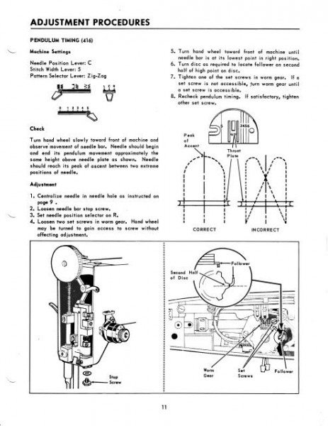 Singer 416 418 Sewing Machine Service Manual