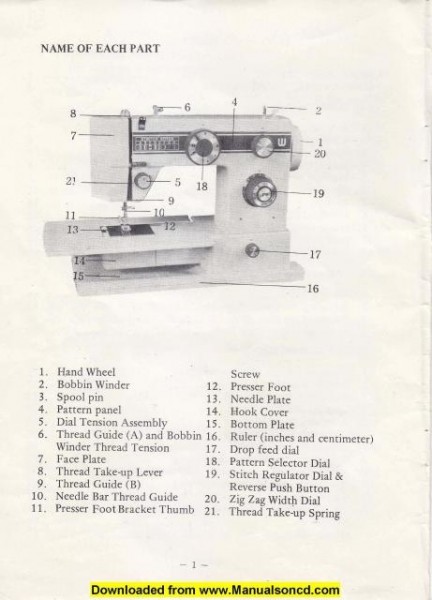 White 423R Sewing Machine Instruction Manual