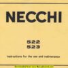 Necchi 522 - 523 Sewing Machine Instruction Manual