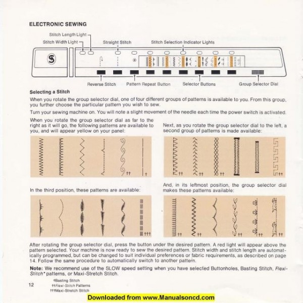 Singer 2000 Athena Sewing Machine Instruction Manual
