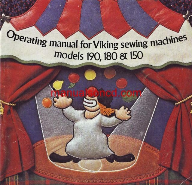 Viking Husqvarna 150, 180, 190 Sewing Machine Instruction Manual Pdf
