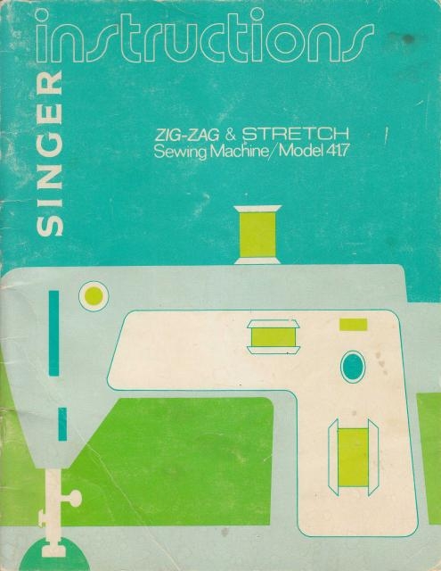 Singer 417 Sewing Machine Instruction Manual