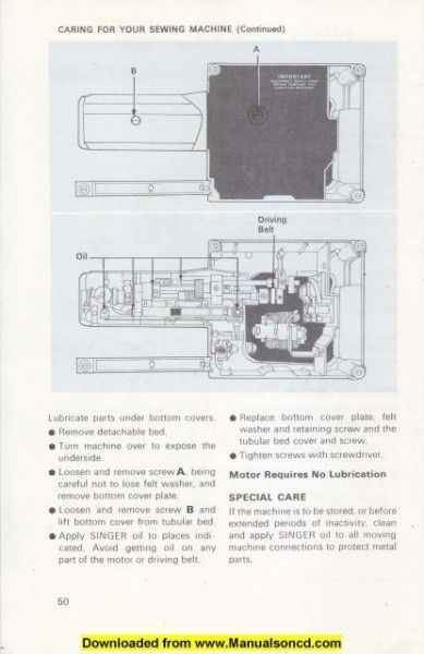 Singer 522 Sewing Machine Instruction Manual