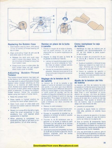 Singer 5502 - 5522 Sewing Machine Instruction Manual
