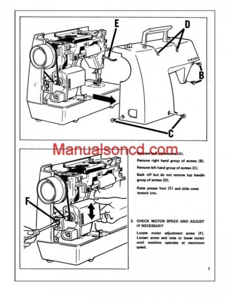 Singer 353 Genie Adjusters Problem Solving Sewing Machine Manual
