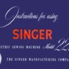 Singer 221 Featherweight Sewing Machine Instruction Manual