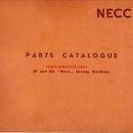 Necchi BF - BU Nova sewing machine parts catalogue Manual