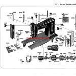 Necchi BF - BU Nova sewing machine parts catalogue Manual