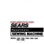 Kenmore 158.1350 - 1561 - 1595 Sewing Machine Manual