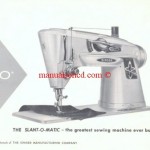 Singer 500 SLANT-O-MATIC Sewing Machine Manual