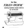 Singer Touch-Tronic 2001A Service And Repair Manual