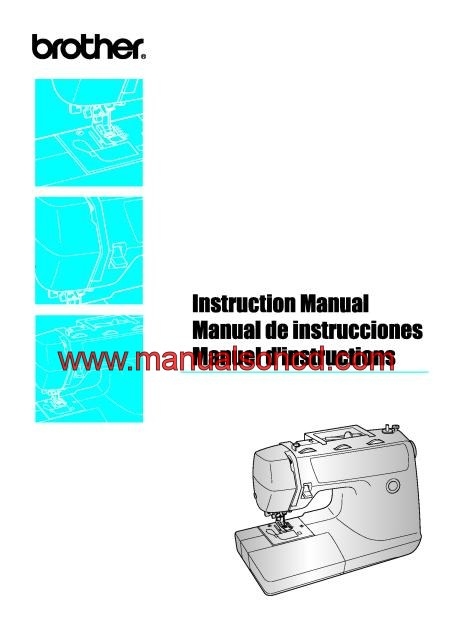 Brother PS-3700 Sewing Machine Instruction Manual Pdf